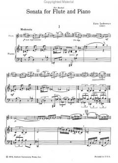 Sonata von Ezra Laderman 