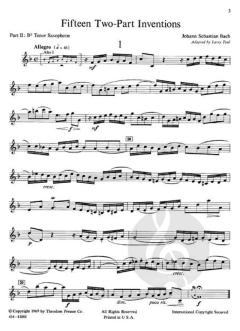15 Two-Part Inventions von Johann Sebastian Bach 
