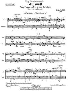 Mill Songs von Dan Welcher für Holzbläser Duo im Alle Noten Shop kaufen