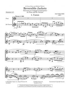 Reversible Jackets von Dan Welcher für Holzbläser Duo im Alle Noten Shop kaufen