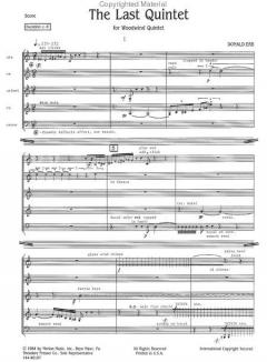 The Last Quintet von Donald Erb für Holzbläser Quintett im Alle Noten Shop kaufen