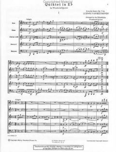 Quintet In E-Flat von Ludwig van Beethoven für Holzbläser Quintett im Alle Noten Shop kaufen