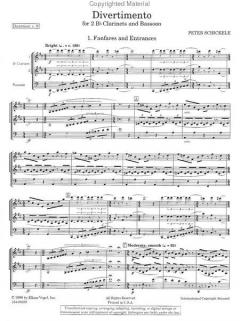 Divertimento von Peter Schickele für Holzbläser Trio im Alle Noten Shop kaufen