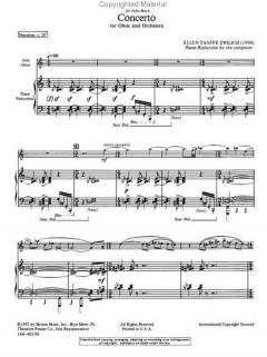 Concerto for Oboe and Orchestra von Ellen Taaffe Zwilich im Alle Noten Shop kaufen