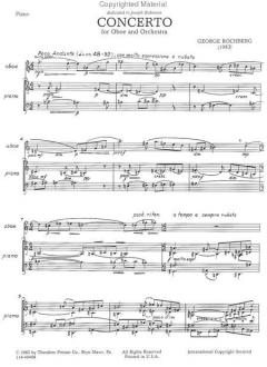 Concerto von George Rochberg für Oboe und Orchester im Alle Noten Shop kaufen