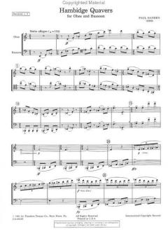 Hambidge Quavers For Oboe And Bassoon von Hayden, Paul für Holzbläser Duo im Alle Noten Shop kaufen