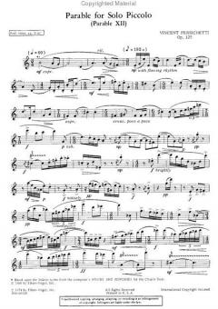 Parable for Solo Piccolo (Parable XII) Op. 125 von Vincent Persichetti 
