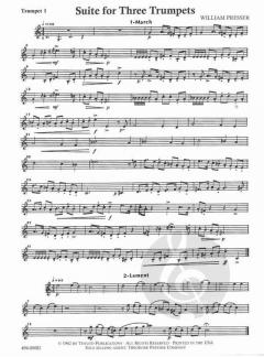 Suite for 3 Trumpets von William Presser im Alle Noten Shop kaufen
