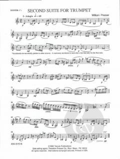 2nd Suite for Trumpet von William Presser im Alle Noten Shop kaufen