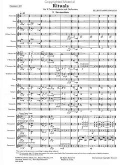 Rituals for 5 Percussionists and Orchestra von Ellen Taaffe Zwilich im Alle Noten Shop kaufen (Partitur)