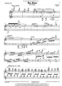 Ba Ban von Chen Yi für Klavier im Alle Noten Shop kaufen