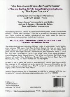 Ultra Smooth Jazz Grooves For Piano/Keyboards von Andrew D. Gordon 