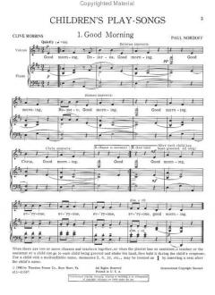 The Third Book Of Children's Play-Songs von Paul Nordoff 