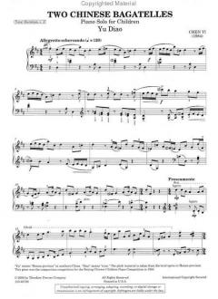 Two Chinese Bagatelles von Chen Yi 