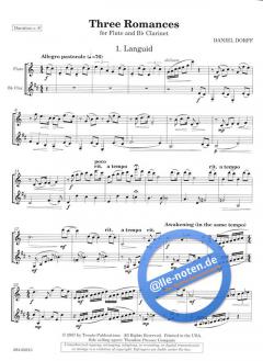 Three Romances von Daniel Dorff für Holzbläser Duo im Alle Noten Shop kaufen