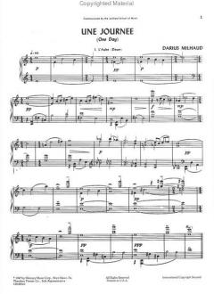 Une Journee von Darius Milhaud 