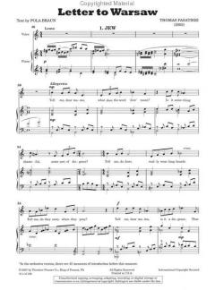 Letter To Warsaw von Thomas Pasatieri 