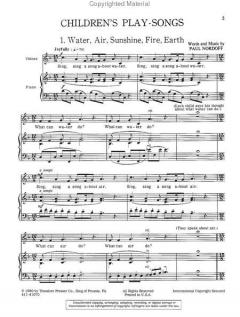 The Fifth Book Of Children's Play-Songs von Paul Nordoff 