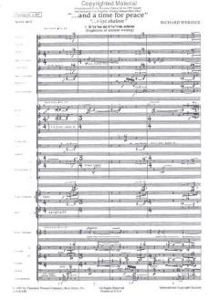 ... and a time for peace (... v'eyt shalom) von Richard Wernick 