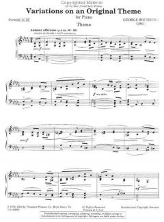 Variations on An Original Theme von George Rochberg 