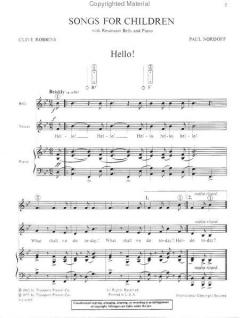 Songs For Children (Paul Nordoff) 
