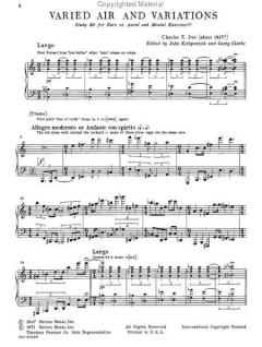 Varied Air and Variations von Charles Ives 