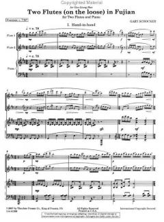 Two Flutes (On the Loose) in Fujian von Gary Schocker für 2 Flöten und Klavier im Alle Noten Shop kaufen