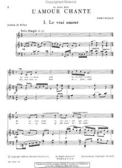 L'amour Chante von Darius Milhaud 