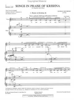 Songs In Praise Of Krishna von George Rochberg 