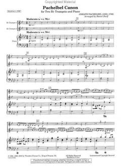 Pachelbel Canon für 2 Trompeten und Klavier im Alle Noten Shop kaufen