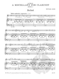 A Miscellany For Clarinet Book 1 von Michael Rose 