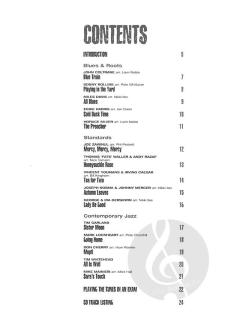 Jazz Tenor Sax Level/Grade 3 Tunes 