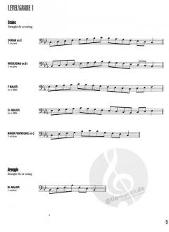 Jazz Trombone Scales Levels/Grades 1-5 