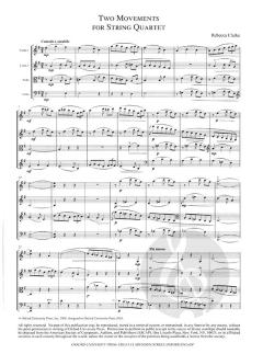 Two Movements for String Quartet von Rebecca Clarke 