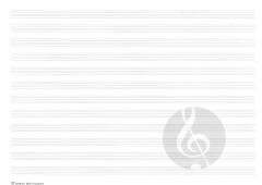 Notenblock Din A4 quer (29,7x21) 12 Systeme, 100 Blatt im Alle Noten Shop kaufen