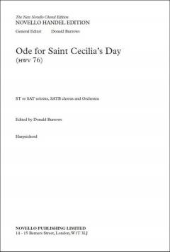 Ode for Saint Cecilia's Day von Georg Friedrich Händel 