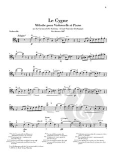 Der Schwan von Camille Saint-Saëns 