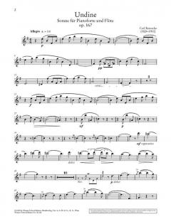 Undine Sonate op. 167 von Carl Reinecke für Flöte und Klavier im Alle Noten Shop kaufen - UT50242