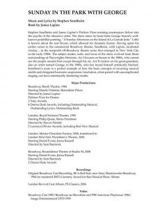 Sunday in the Park with George (Vocal Selections von Stephen Sondheim 