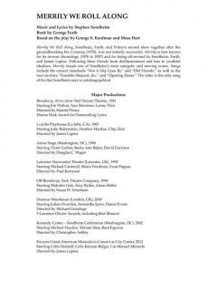 Merrily We Roll Along von Stephen Sondheim 