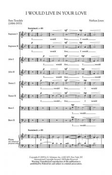 I Would Live In Your Love (Dale Warland) 