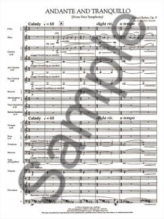 Andante And Tranquillo von Samuel Barber (Download) 