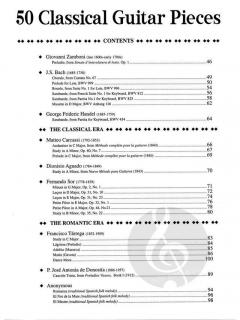 50 Classical Guitar Pieces Tablature 