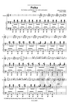 Polka von Alfred Schnittke für Violine und Klavier im Alle Noten Shop kaufen