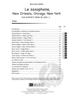 Le Saxophone New Orleans Chicago New York von Michel Pellegrino 