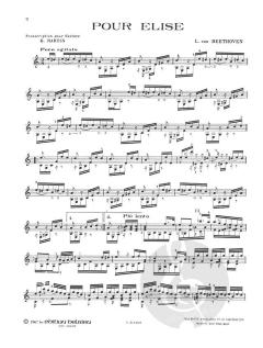 Lettre à Elise von Ludwig van Beethoven 