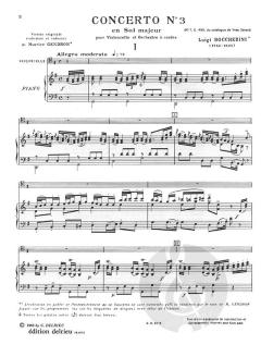 Concerto No. 3 en sol maj. G480 No. 7 von Luigi Boccherini 