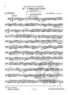 Concertino No. 4 en ut maj. von Jean-Baptiste Bréval 
