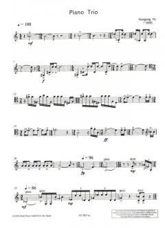 Piano Trio op. 59 von Xiaogang Ye 