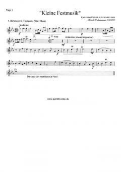 Kleine Festmusik (Download) von Karl-Heinz Frank-Lindenfelser (Download) 